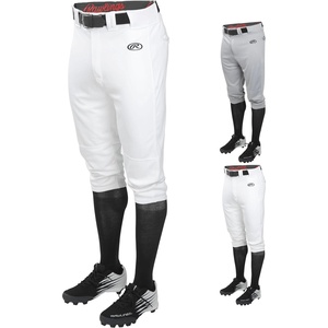 image:imageRawlings Mens Launch Series Baseball Pants  Knicker Fit  Adult Sizes  Solid  Multiple ColorsWhite