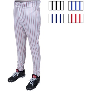 image:imageRawlings Mens Pro 150 Series Baseball Pants  Tapered Jogger Fit  Adult Sizes  Pinstripe  Multiple ColorsWhite  Scarlet