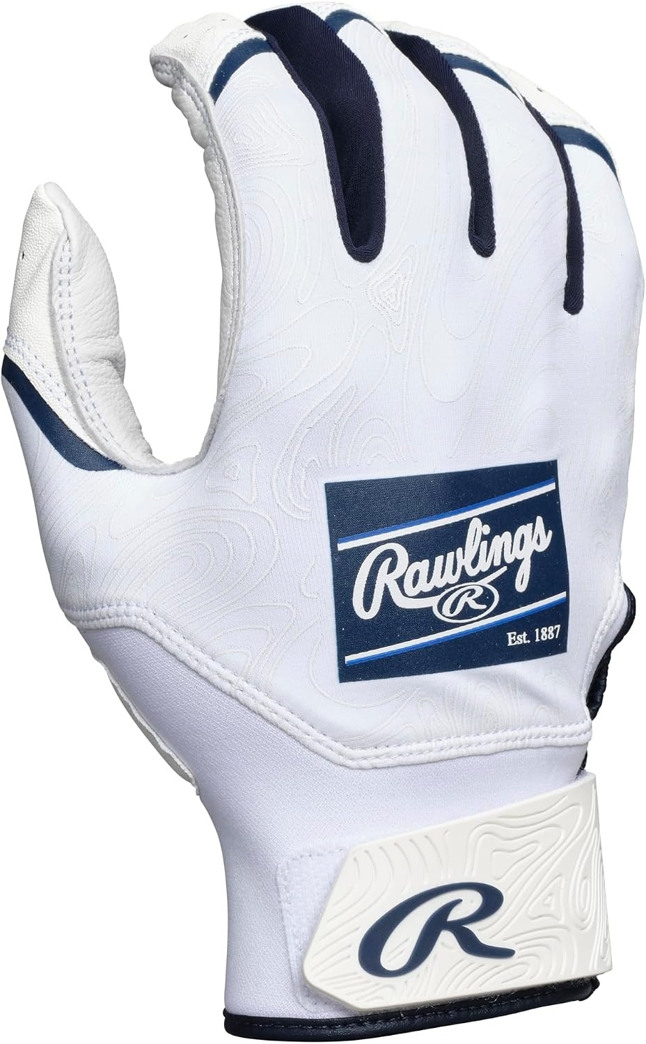 image:imageRawlings  Clout Baseball Batting Gloves  Adult Sizes  Multiple ColorsWHITENAVY