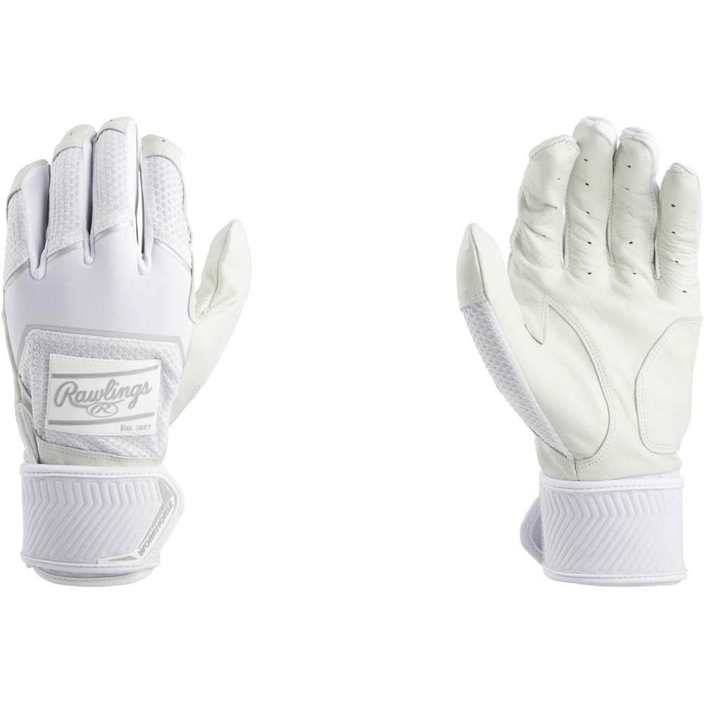 image:imageRawlings  Workhorse Baseball Batting Gloves  Compression Strap  Adult  Multiple Colors
