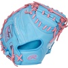 image:imageRawlings Heart of THE Hide Baseball Glove  Traditional Breakin  Sizes 1125  1275  Multiple StylesColumbia Blue  Pink  1Piece Solid Web