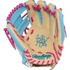 image:imageRawlings Heart of THE Hide Baseball Glove  Traditional Breakin  Sizes 1125  1275  Multiple StylesIcon Fest  Camel  Blue  Pink