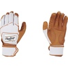 image:imageRawlings  Workhorse Baseball Batting Gloves  Compression Strap  Adult Small  CaramelWhite