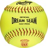 image:imageRawlings  Official USA Pro Leather Dream Seam Fastpitch Softballs  USAASA  C12RYLA  12  Multiple Count OptionsOne Color
