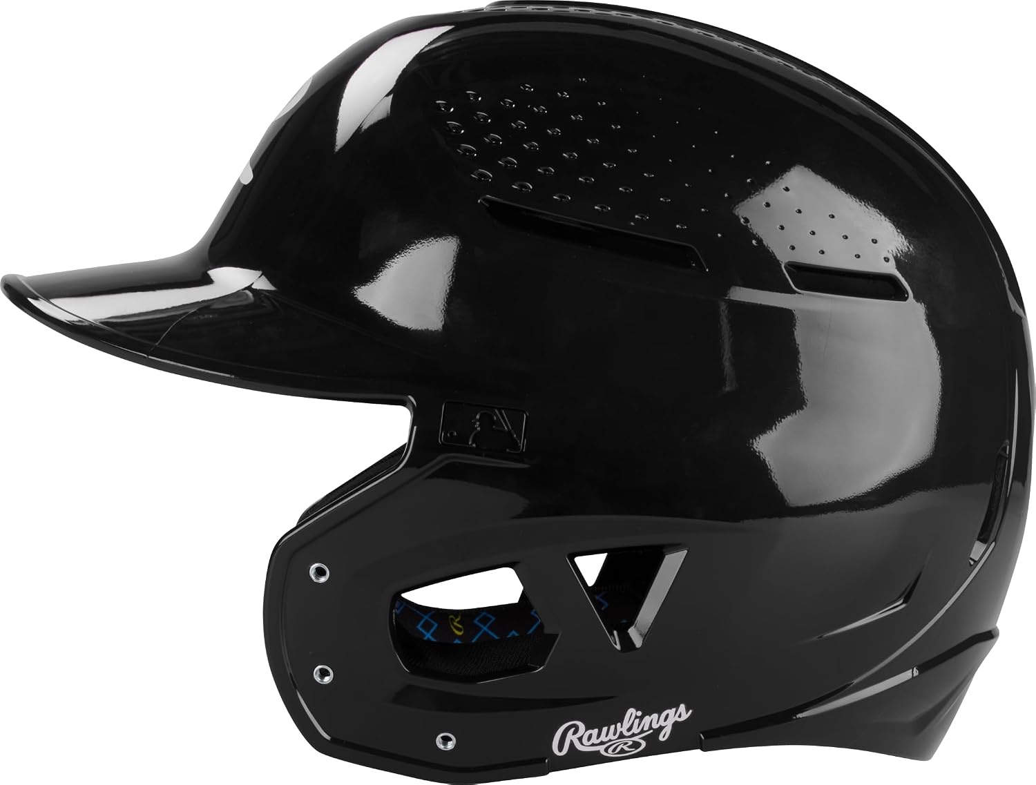 image:imageRawlings  RX2 Series Baseball Batting Helmet  Gloss  JR amp SR Sizes  Multiple ColorsBlack
