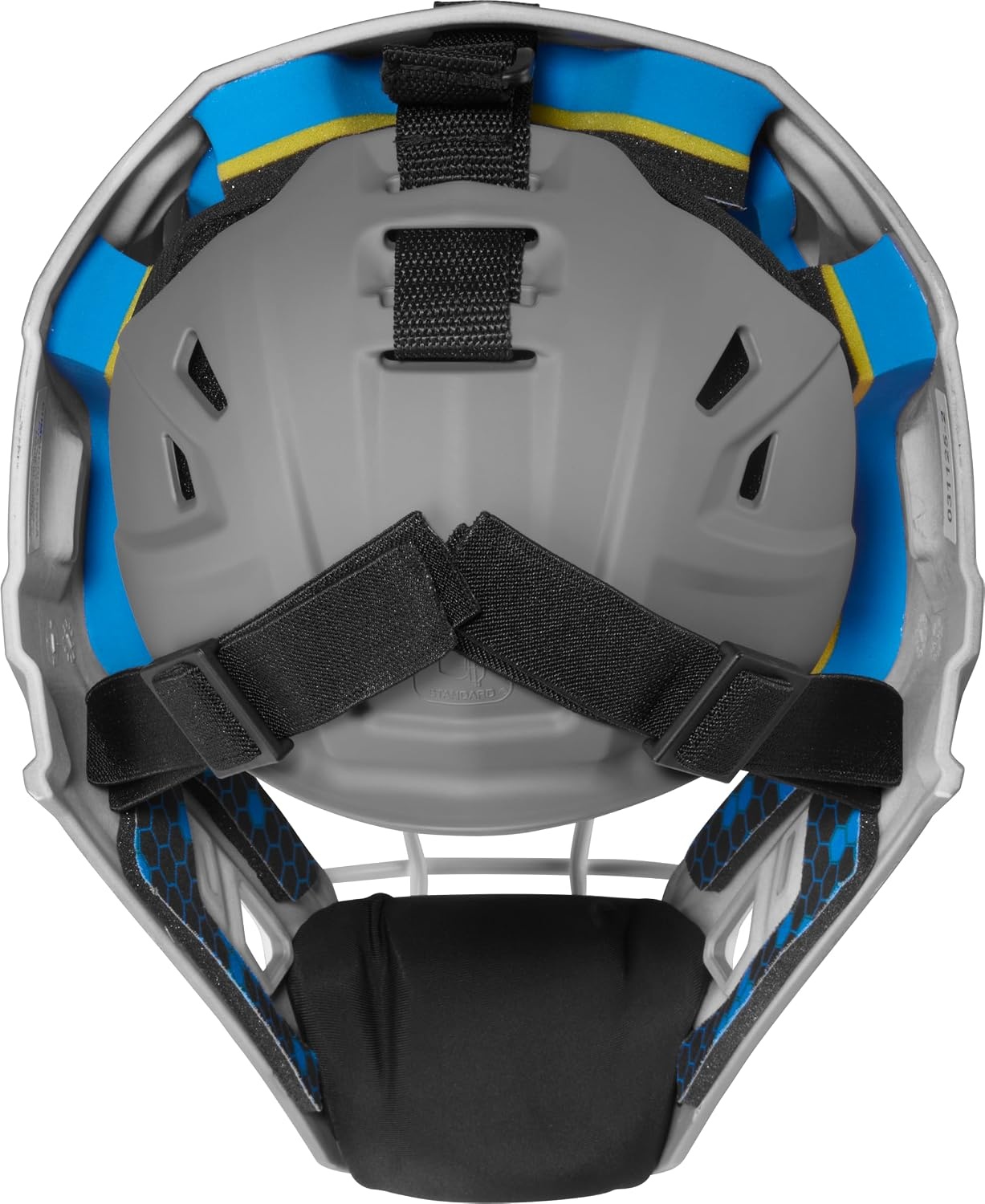 image:imageRawlings Rawlings  MACH PRO Series Catchers Helmet  Baseball  NOCSAE Certified  Junior amp Senior Sizing  Multiple ColorsGraphite  White