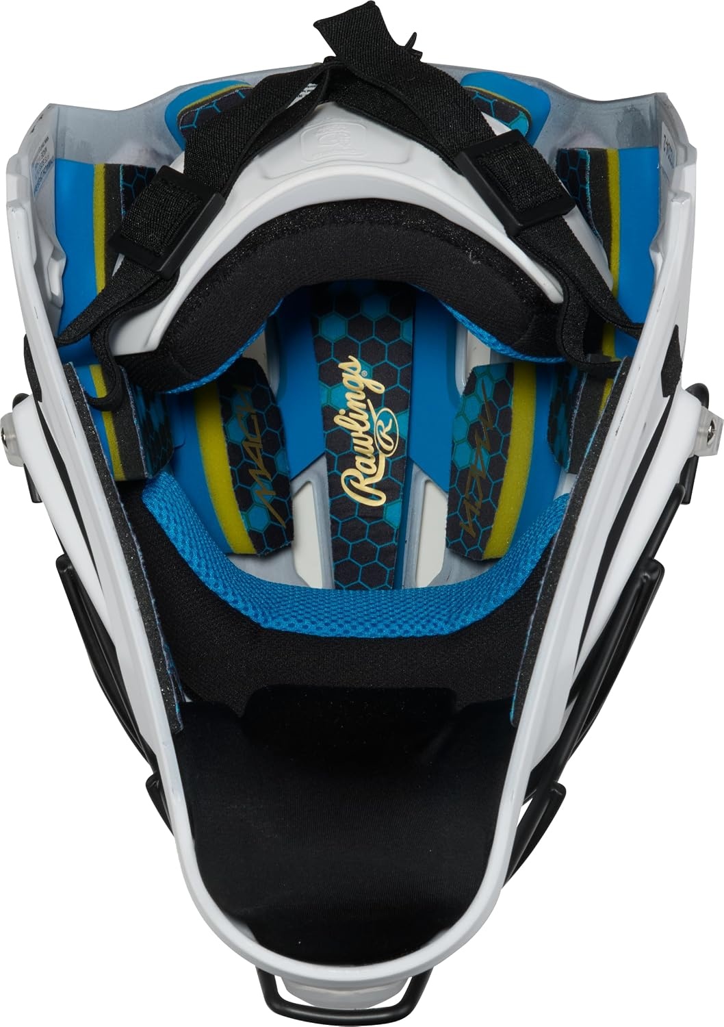 image:imageRawlings Rawlings  MACH PRO Series Catchers Helmet  Baseball  NOCSAE Certified  Junior amp Senior Sizing  Multiple ColorsWhite  Black