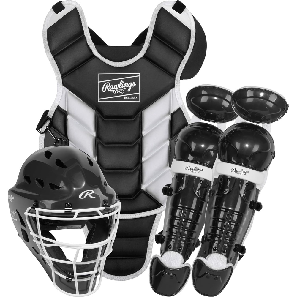 image:imageRawlings Rawlings  Players 3 Series Youth Catchers Set  BaseballSoftballTBall  Multiple Sizes amp ColorsBlack  White