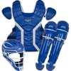 image:imageRawlings  MACH PRO Series Baseball Catchers Set  NOCSAE Certified  Adult amp Intermediate Sizing  Multiple ColorsRoyal  White