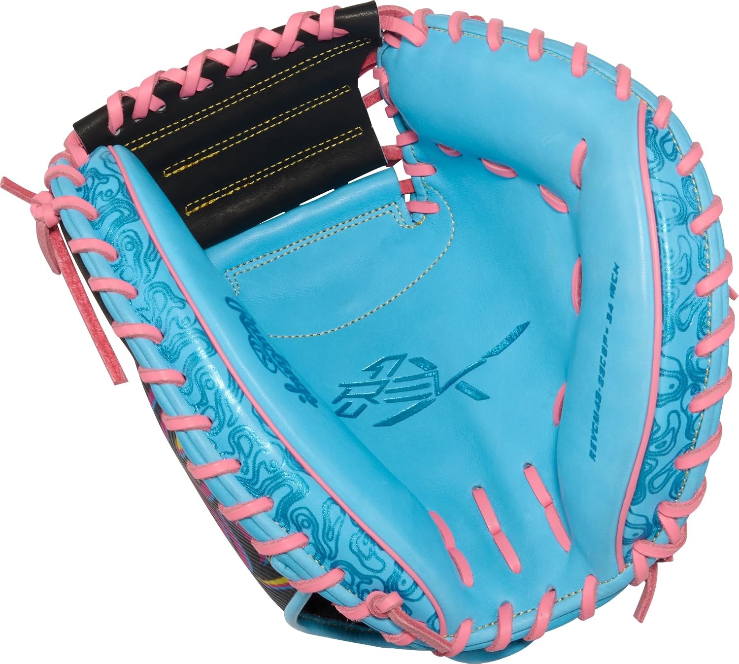 image:imageRawlings 2026 REV1X Baseball Glove  Multiple Sizes amp ColorsColumbia Blue  Black  1Piece Solid Web