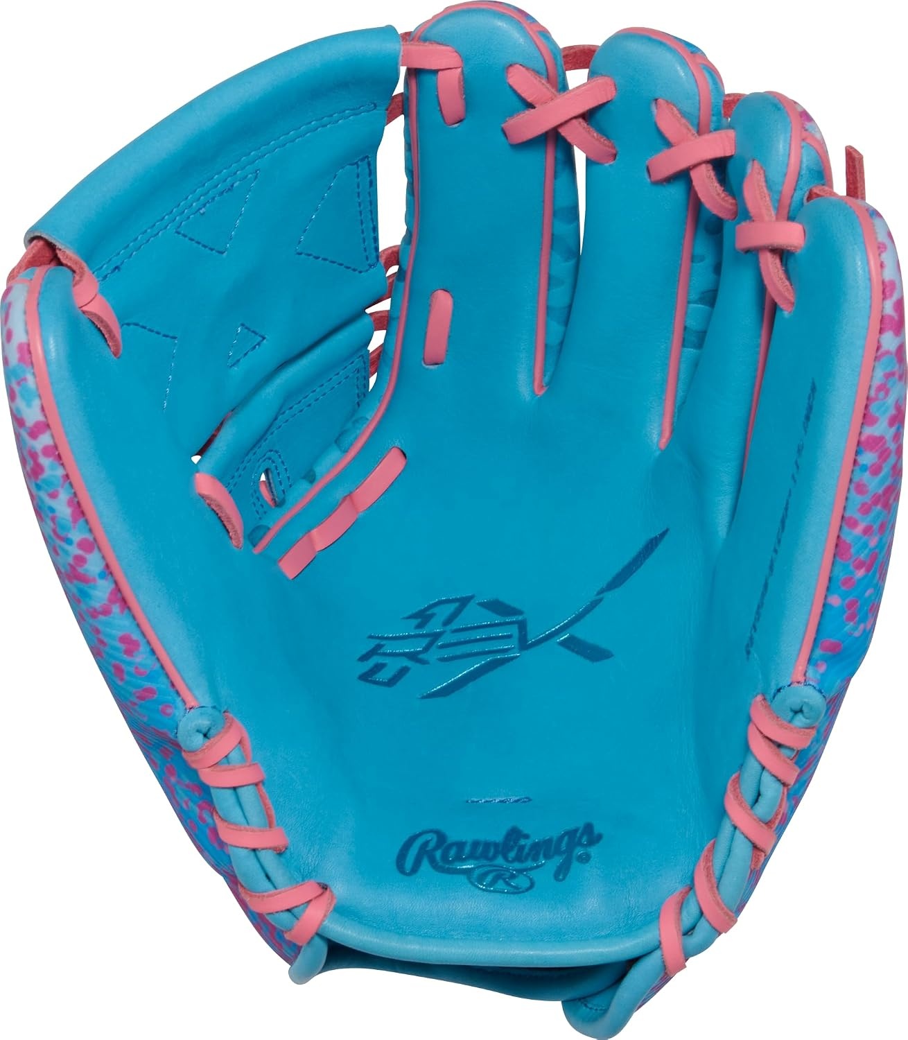 image:imageRawlings 2026 REV1X Baseball Glove  Multiple Sizes amp ColorsColumbia Blue  Pink  REV1X 2Piece Web