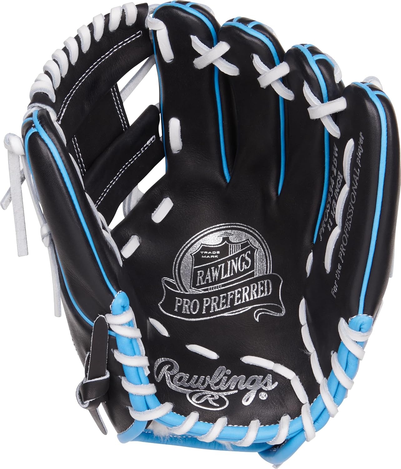 image:imageRawlings Pro Preferred Infield Baseball Gloves  Multiple Sizes amp ColorsBlack  Columbia Blue  Pro I Web
