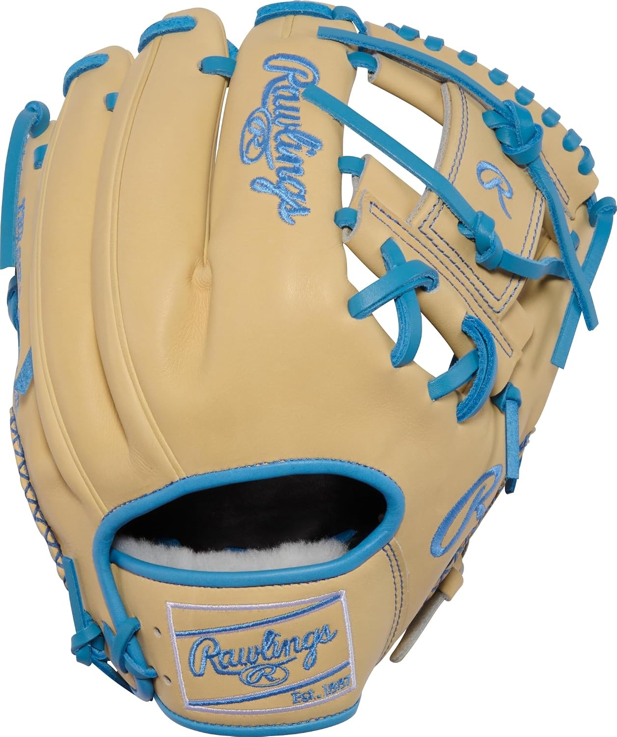 image:imageRawlings Pro Preferred Infield Baseball Gloves  Multiple Sizes amp ColorsCamel  Columbia Blue  Pro I Web