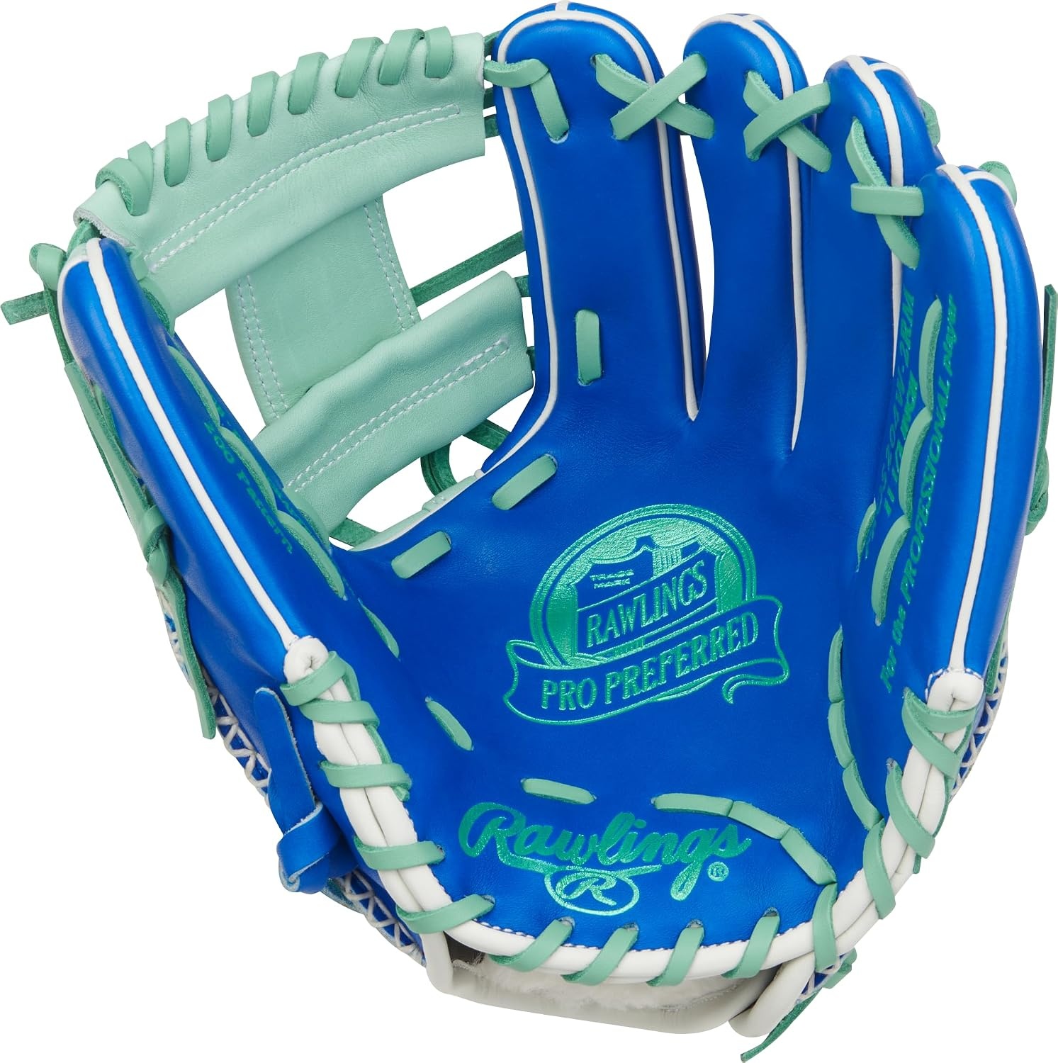 image:imageRawlings Pro Preferred Infield Baseball Gloves  Multiple Sizes amp ColorsRoyal  Mint Pro I Web