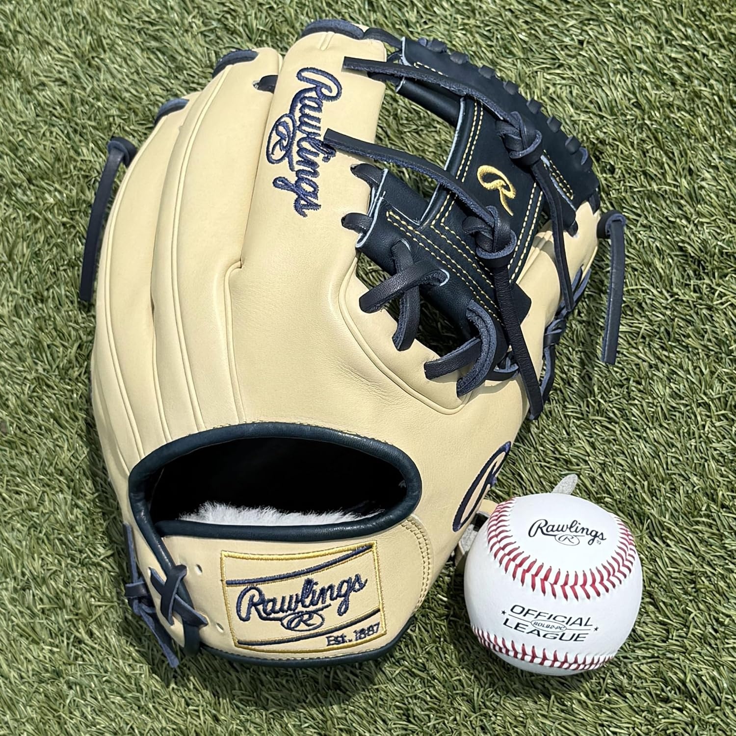 image:imageRawlings Pro Preferred Infield Baseball Gloves  Multiple Sizes amp ColorsVolpe  Camel  Navy  Pro I Web