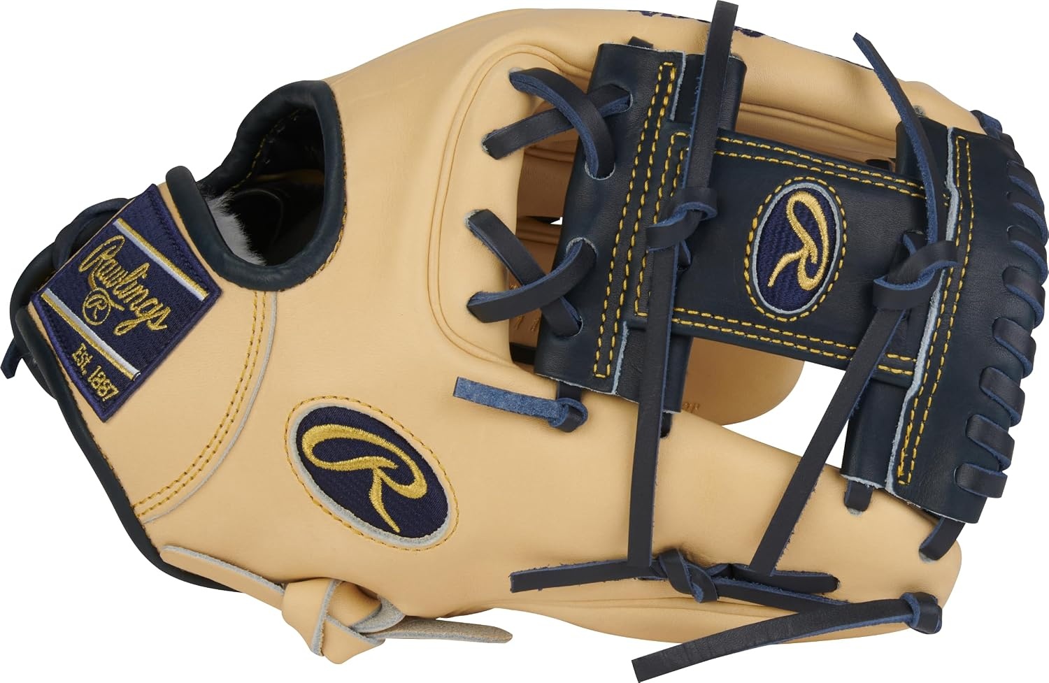 image:imageRawlings Pro Preferred Infield Baseball Gloves  Multiple Sizes amp ColorsVolpe  Camel  Navy Pro I Web