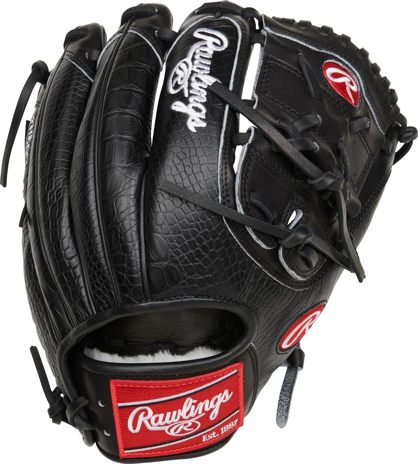 image:imageRawlings Pro Preferred Infield Baseball Gloves  Multiple Sizes amp ColorsdeGrom  Black  Croc  TwoPiece Solid Web
