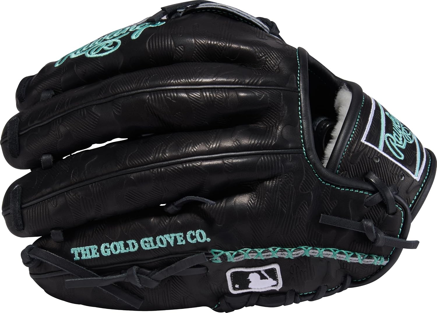 image:imageRawlings Pro Preferred Infield Baseball Gloves  Multiple Sizes amp ColorsdeGrom  Black  Mint  Laced 2Piece Web