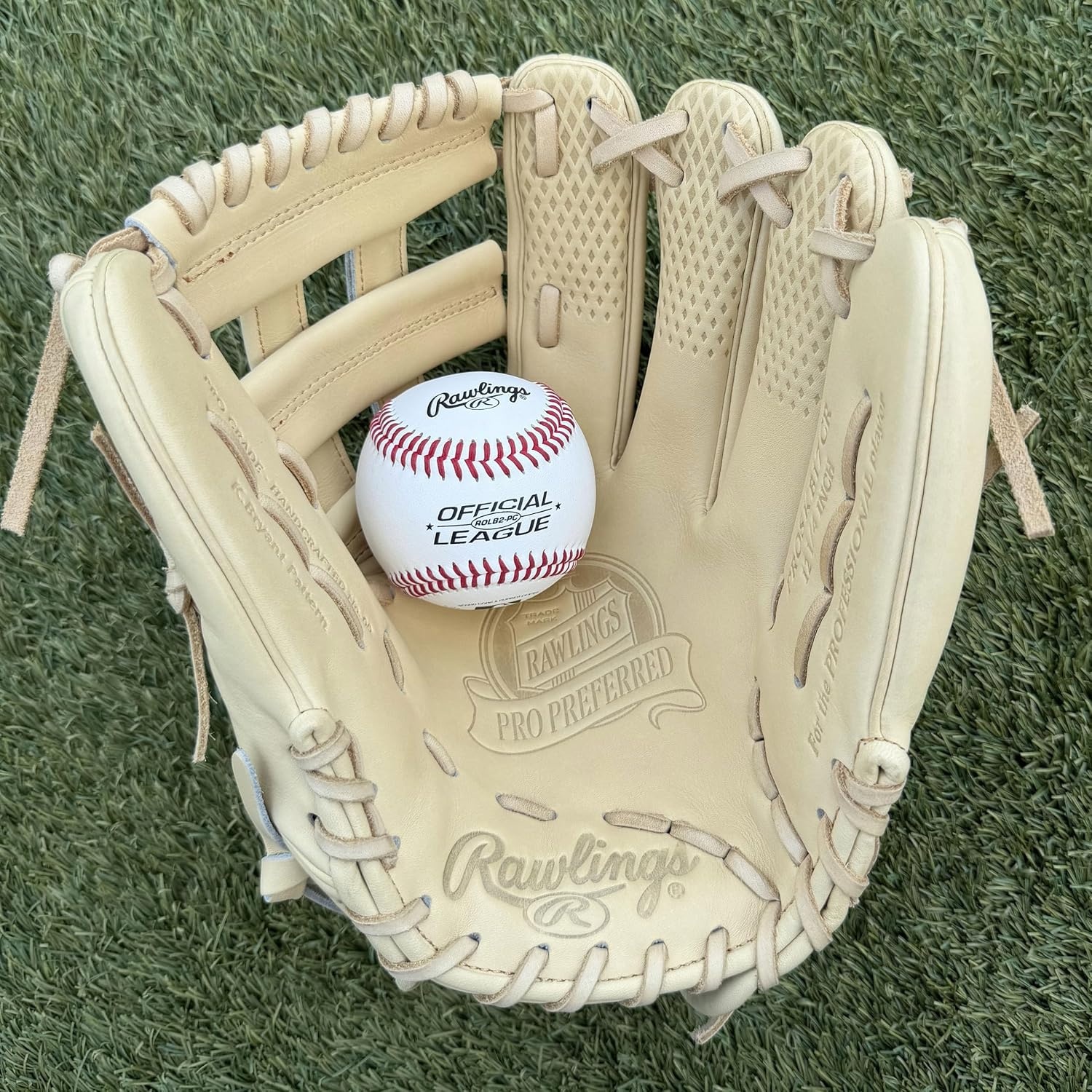 image:imageRawlings Pro Preferred Outfield Baseball Gloves  Multiple Sizes amp ColorsBryant  Camel  Pro H Web