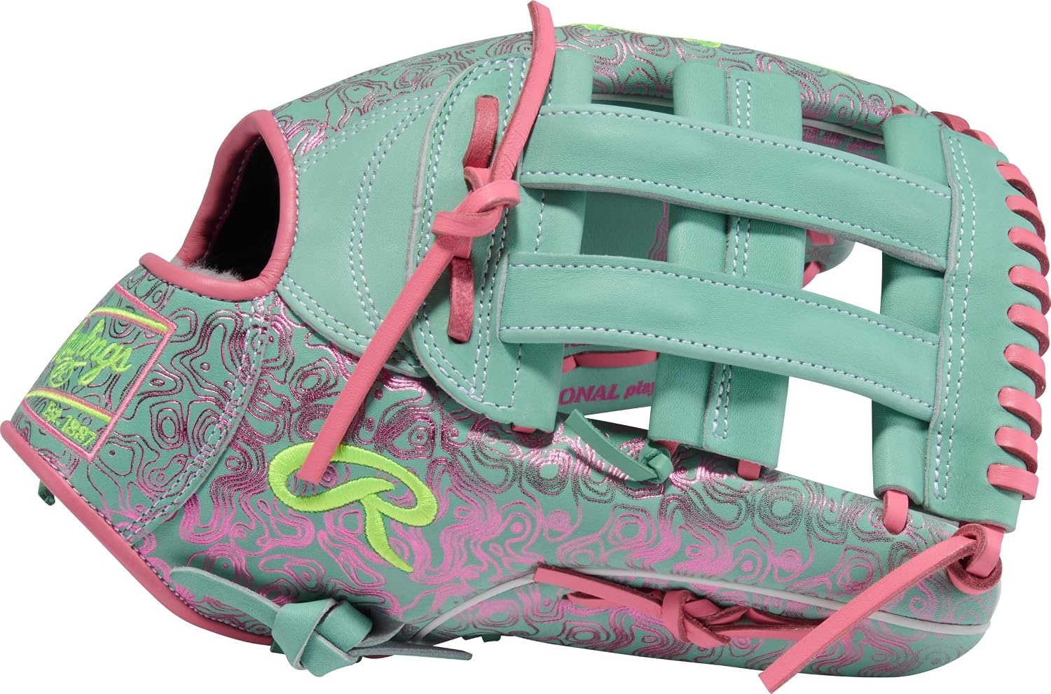 image:imageRawlings Pro Preferred Outfield Baseball Gloves  Multiple Sizes amp ColorsTatis Jr  Mint  Pink  Pro H Web