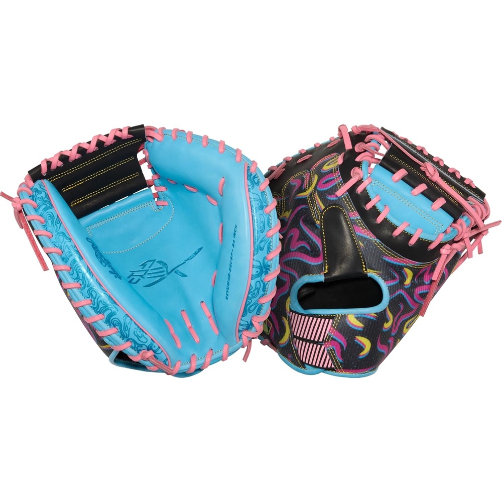 image:imageRawlings 2026 REV1X Baseball Glove  Multiple Sizes amp ColorsColumbia Blue  Black  1Piece Solid Web