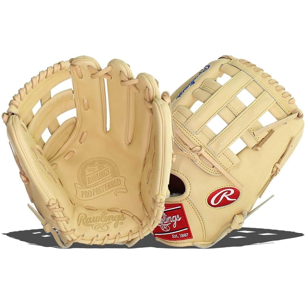 image:imageRawlings Pro Preferred Outfield Baseball Gloves  Multiple Sizes amp ColorsBryant  Camel  Camel  Pro H Web