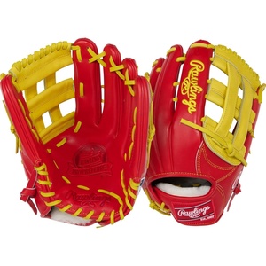 image:imageRawlings Pro Preferred Outfield Baseball Gloves  Multiple Sizes amp ColorsScarlet  Yellow  Pro H Web